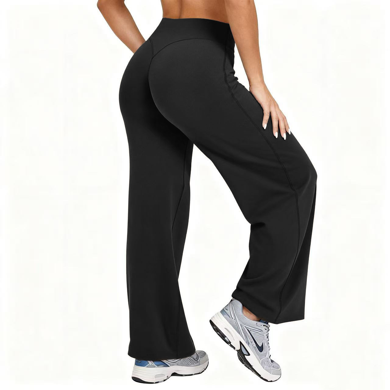 Pilates & Yoga Vida - Damen Plus Size Yoga Weitbein-Hose Hohe