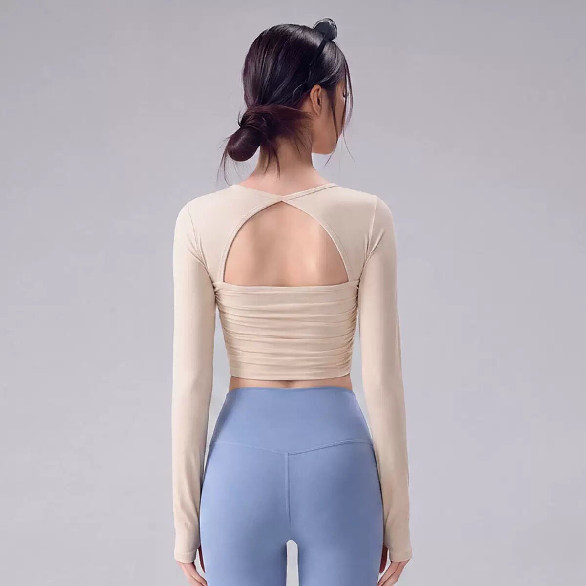 Damen-Langarm-Yoga-Top mit Bru – Pilates Yoga One Bewertung und Preis