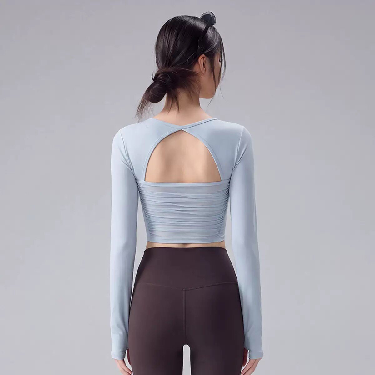 Damen-Langarm-Yoga-Top mit Bru – Pilates Yoga One Bewertung und Preis