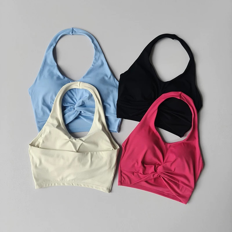Halter Twist Sport-BH für Dame – Pilate Yoga Workout Bewertung und Preis