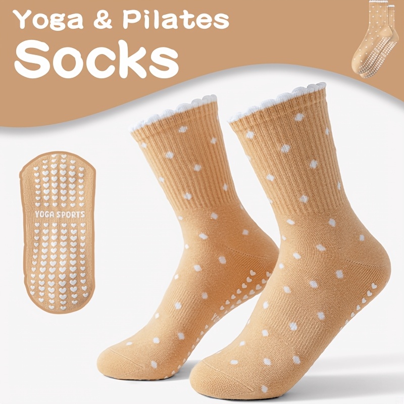Braune Yoga-Socken für Damen,  – Medias Para Pilates Y Yoga Bewertung und Preis