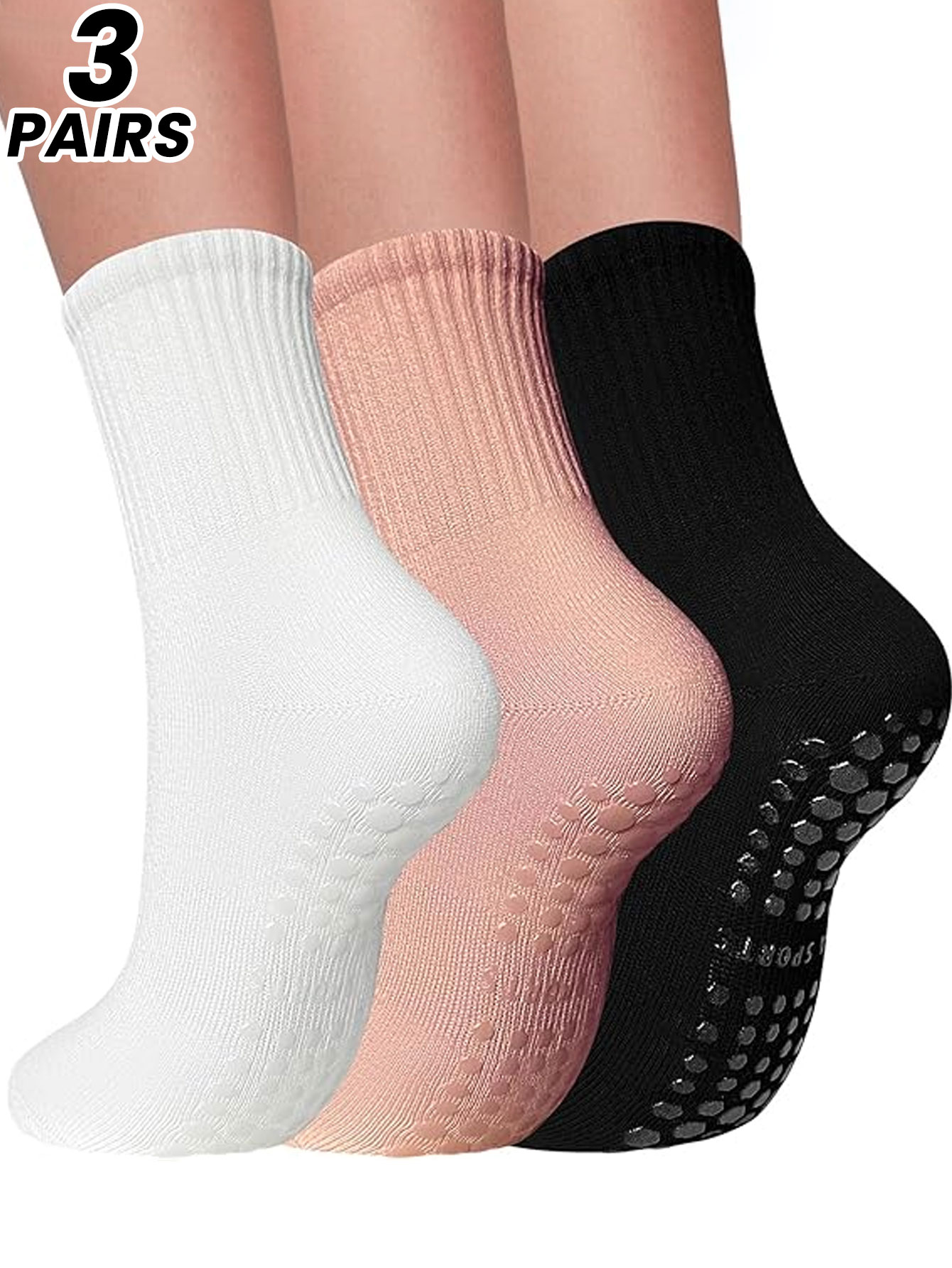 3 Paar professionelle Yoga-Soc – Medias Para Pilates Y Yoga Bewertung und Preis